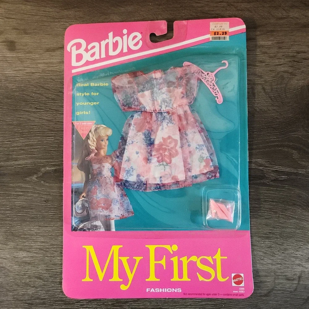 Vintage Mattel Barbie Fashions Lot of 3 MY FIRST 1990 #4860 #4853 #3399 NFRB NEW